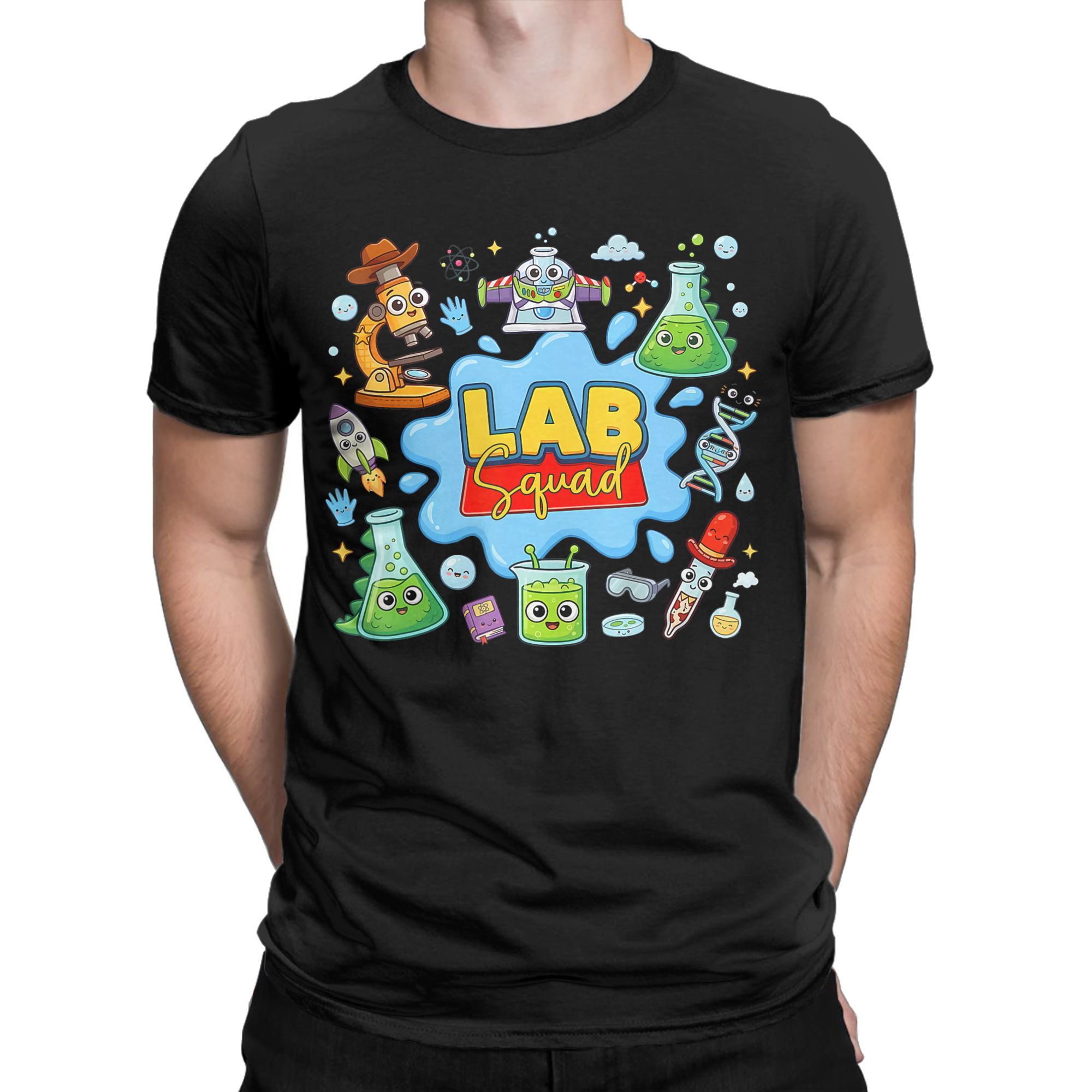 تي شيرت رجالي لفريق مختبرات La - مراجعة Medical Laboratory Technician وسعره
